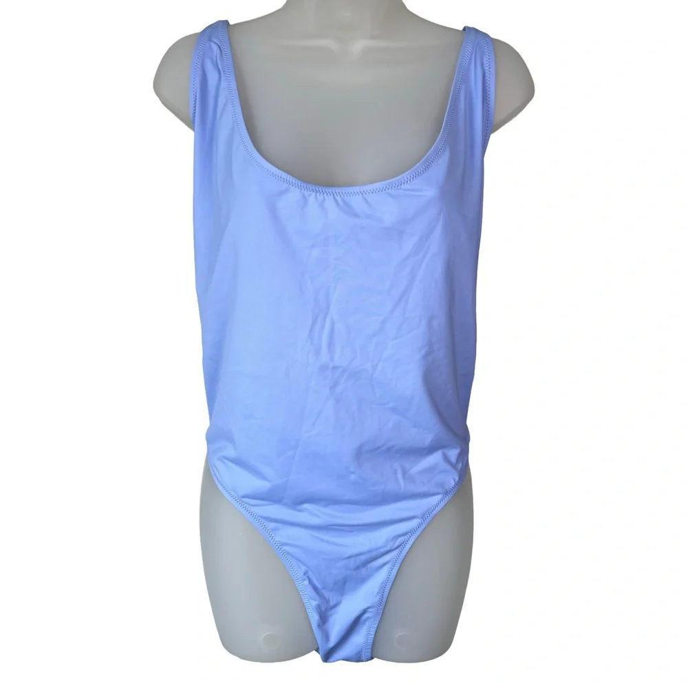 Skims Swim Scoop Neck One Piece Plus Size Swimsuit - Purple Periwinkle - 4x